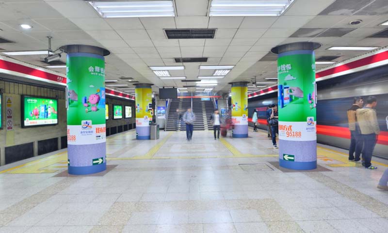 地铁站厅包柱广告乐虎国际lehu